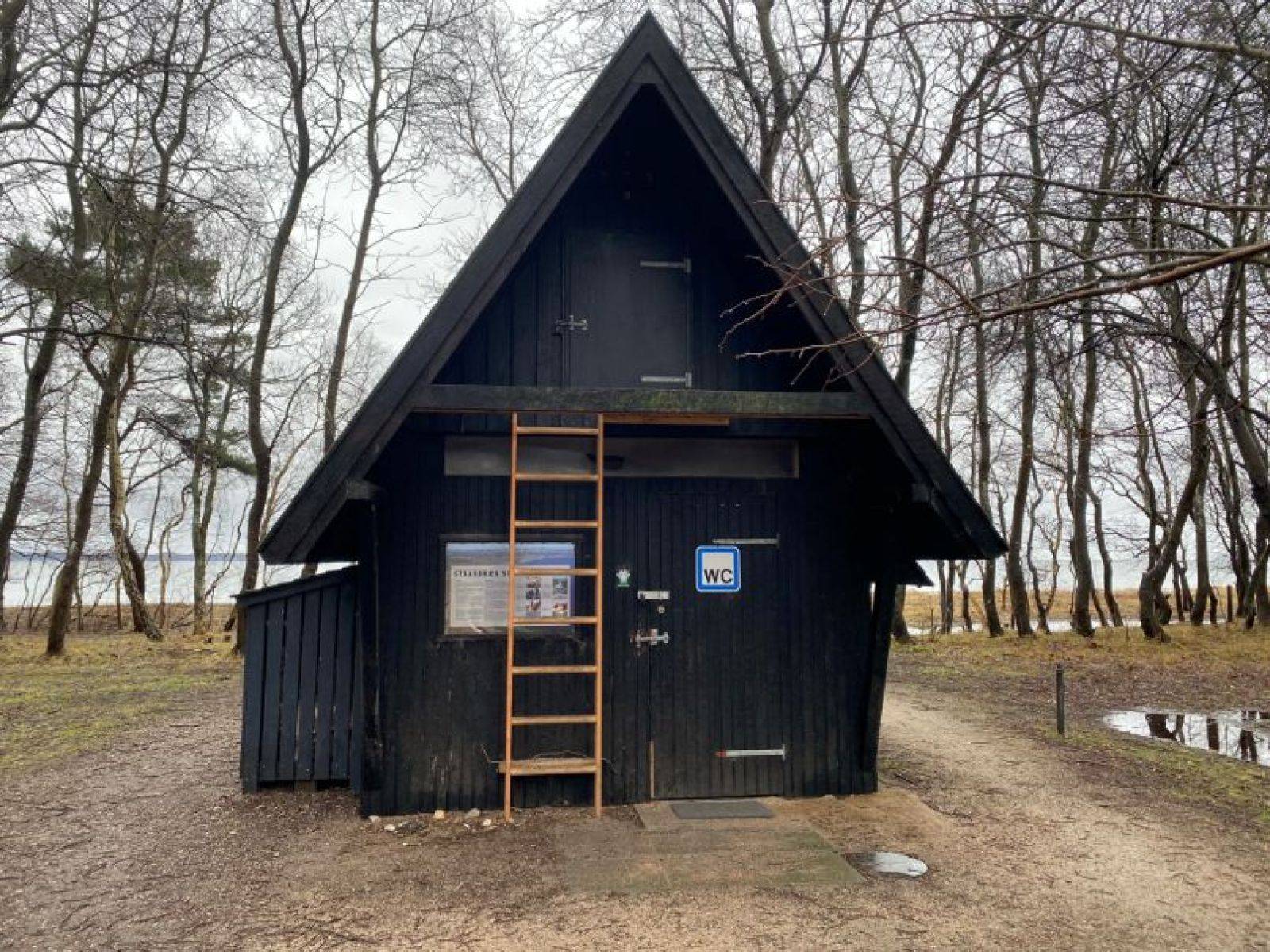 Billede af shelter Strandkær Strand  - Shelter (bookbar)              – billede 5