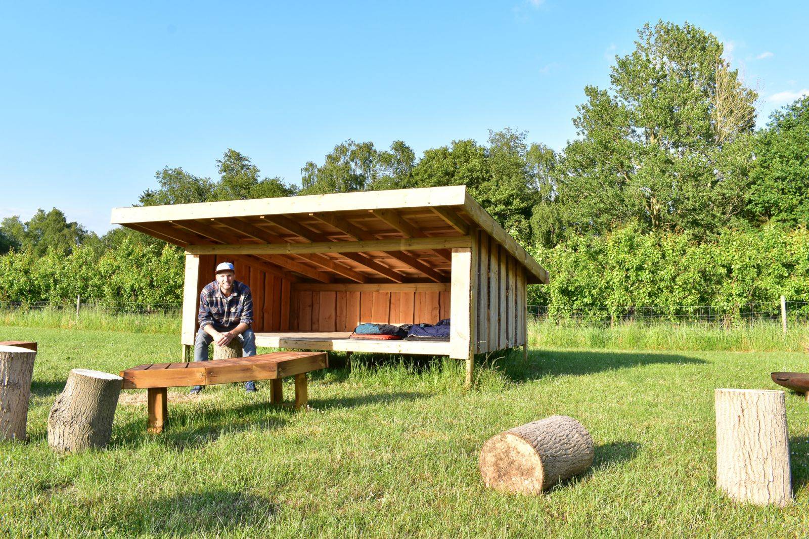 Billede af shelter Tipi og shelters i frugtplantagen – billede 2