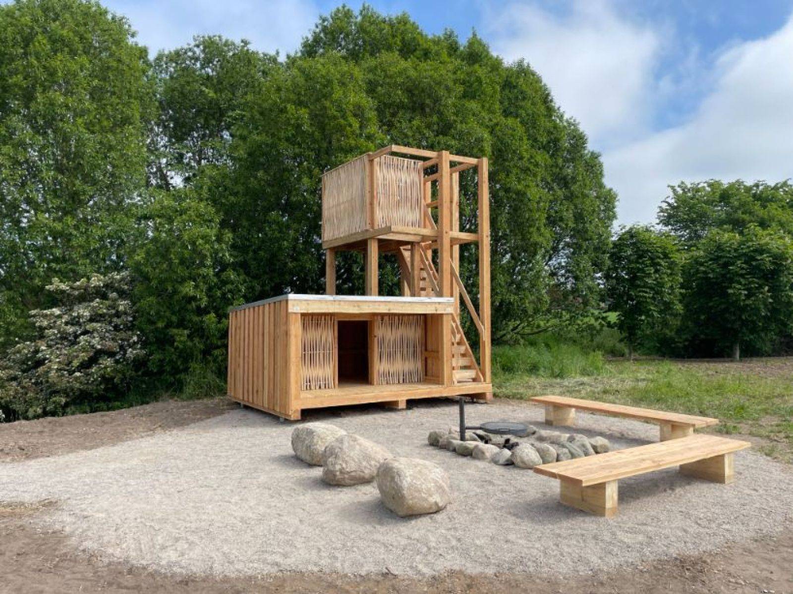 Billede af shelter Shelter nær Højskolebækken ved Rødding Højskole